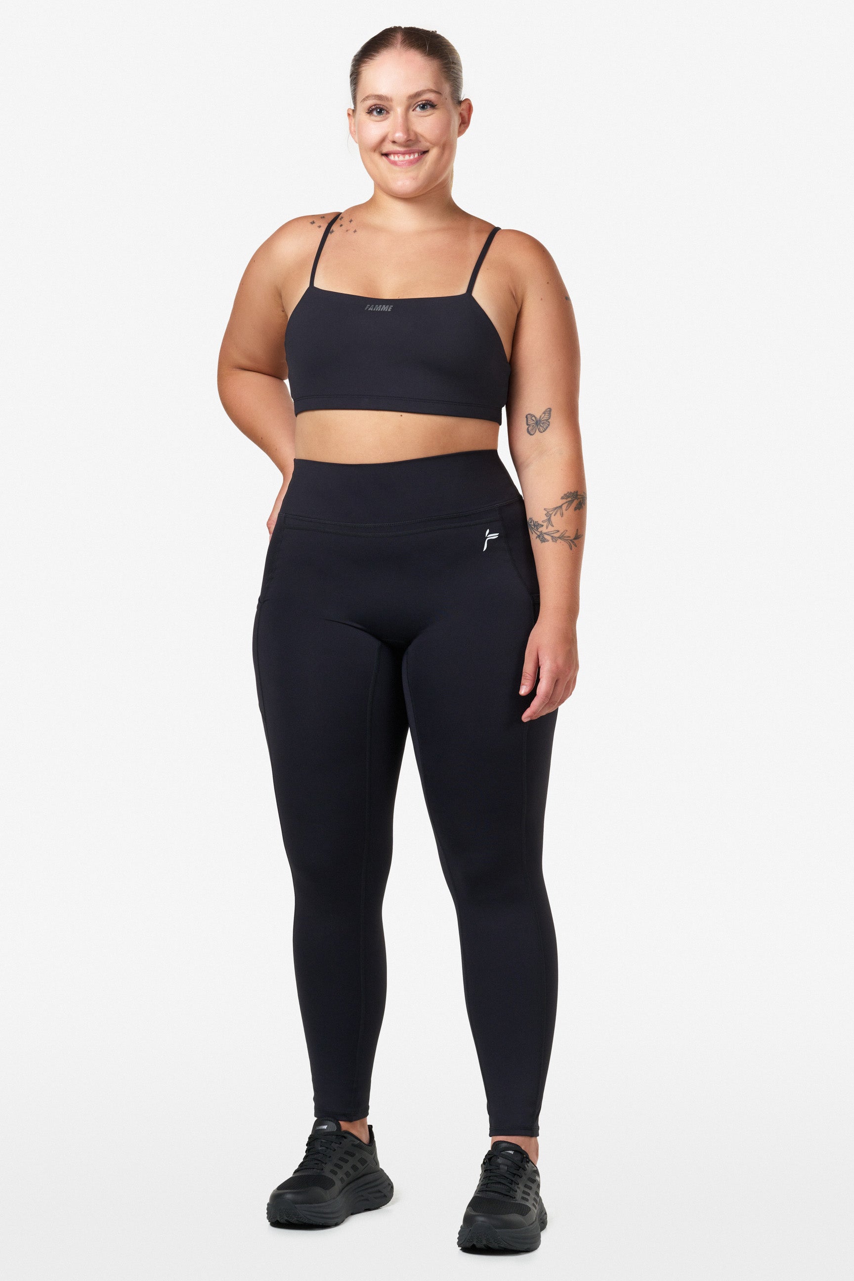 Black Techna Leggings - for dame - Famme - Leggings