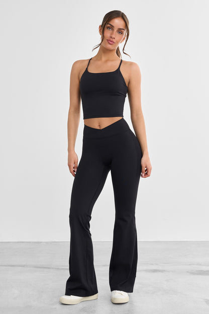 Wrap Flared Leggings